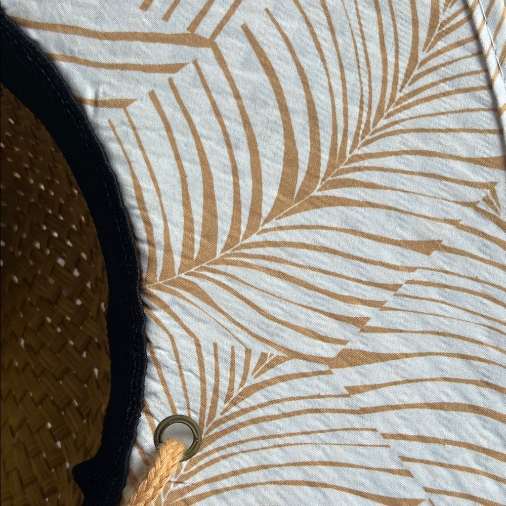 Roxy Straw Sun Hat with Tan Accents - Picture 4 of 4